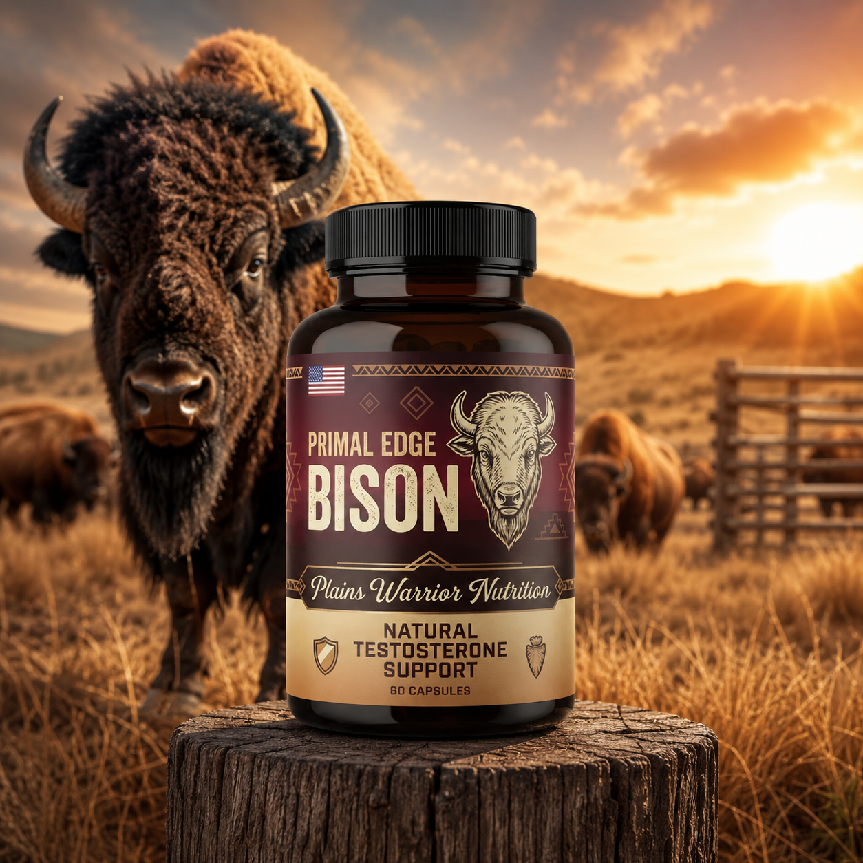 Primal Edge Bison Testosterone Support